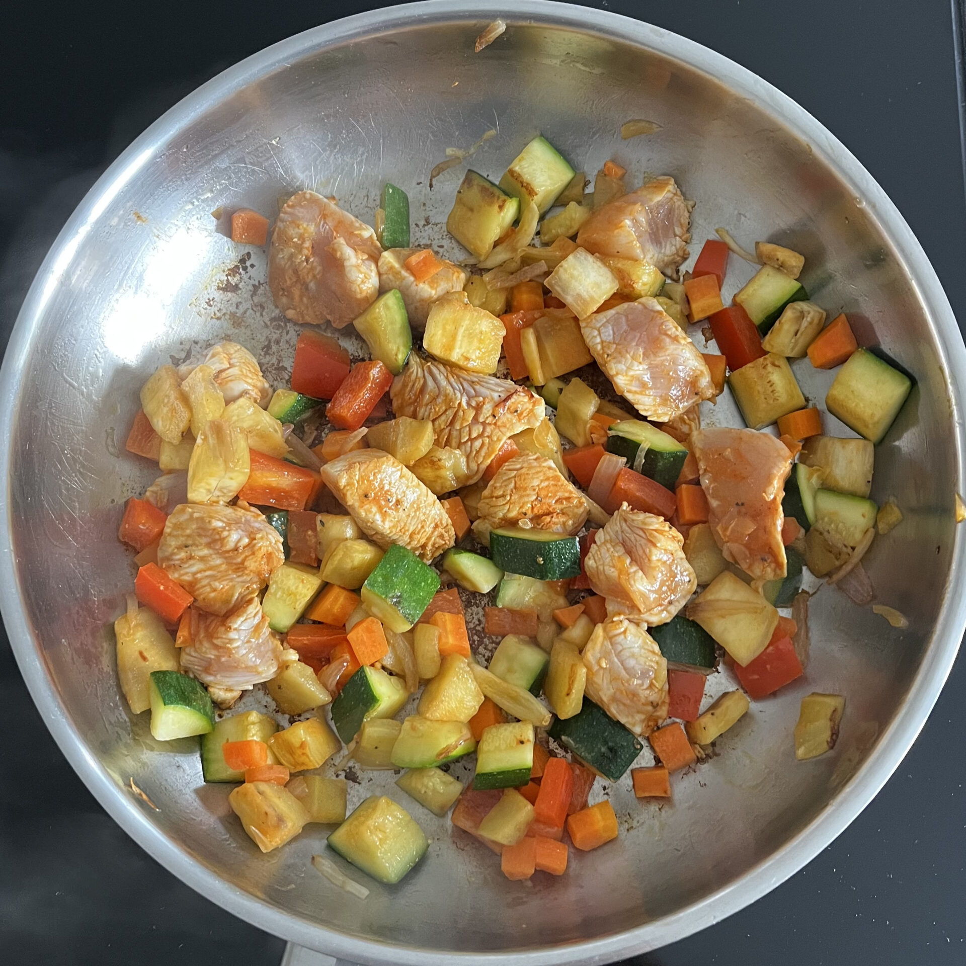 pollo in padella