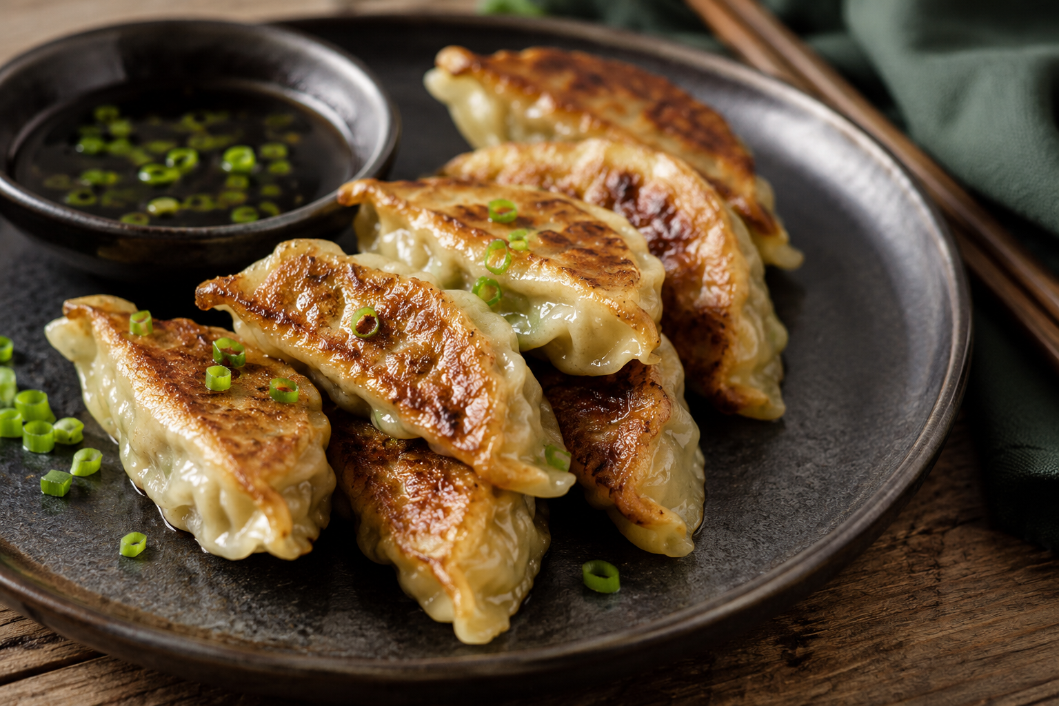 Gyoza in padella con pollo e verdure: una cena che sa d’Asia